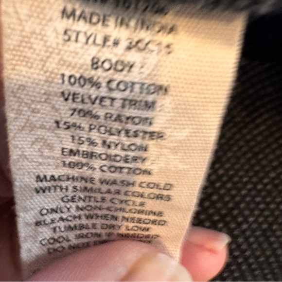 Soft surroundings womens Cobi Thermal velvet trim gray ashy wash Size SP - Picture 9 of 13